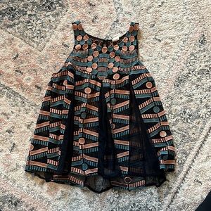 Anthropologie mesh blouse